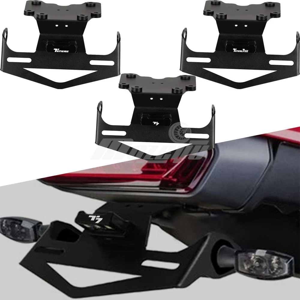 

For Yamaha TENERE700 T7 Tenere 700 Rally XTZ700/XT700Z/TX690Z/XTZ690 Tenere 2019 2020 2021 License Plate Holder LED Light Fender