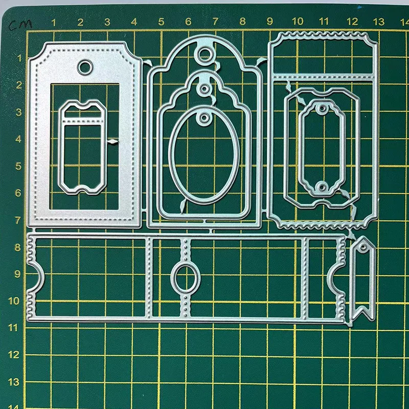 10pcs/set Label tag DIY  Dies Card Base dies metal die decoration for scrapbook punching card cutting DIY process edge cutting