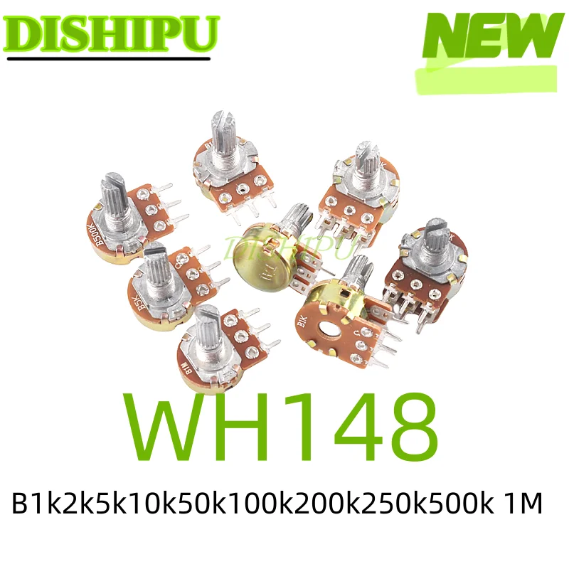 

5pcs WH148 only a 15mm increase capacity B1k2k5k10k50k100k200k250k500k geoacoustic