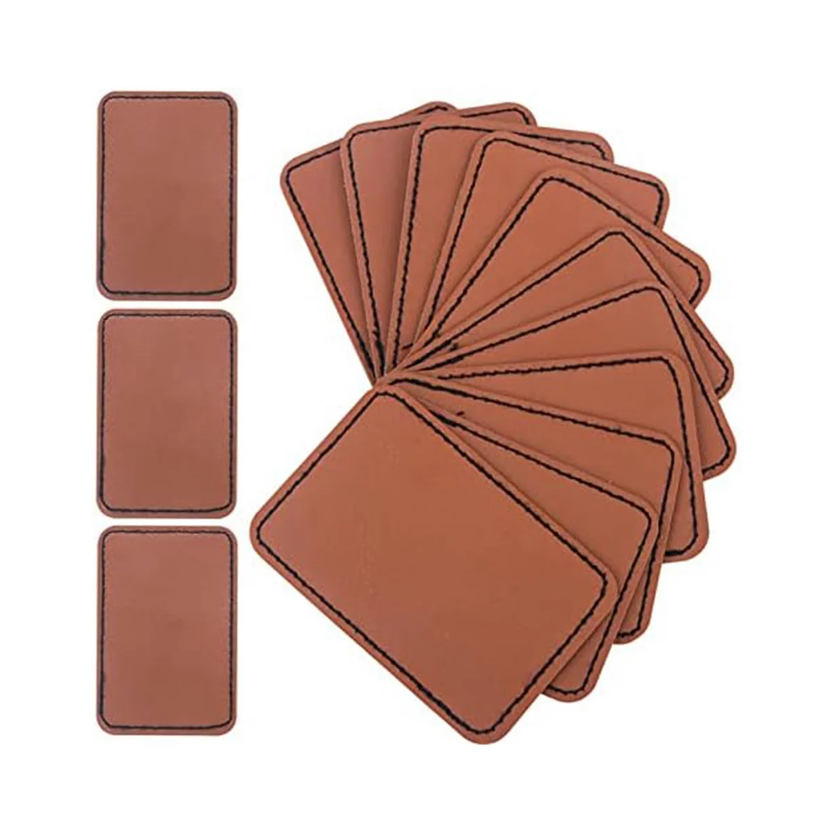 Blanks de Gravação a Laser para Chapéu Patch de Couro em Branco Resistente ao Desgaste Não é Fácil de Desvanecer90 Pcs