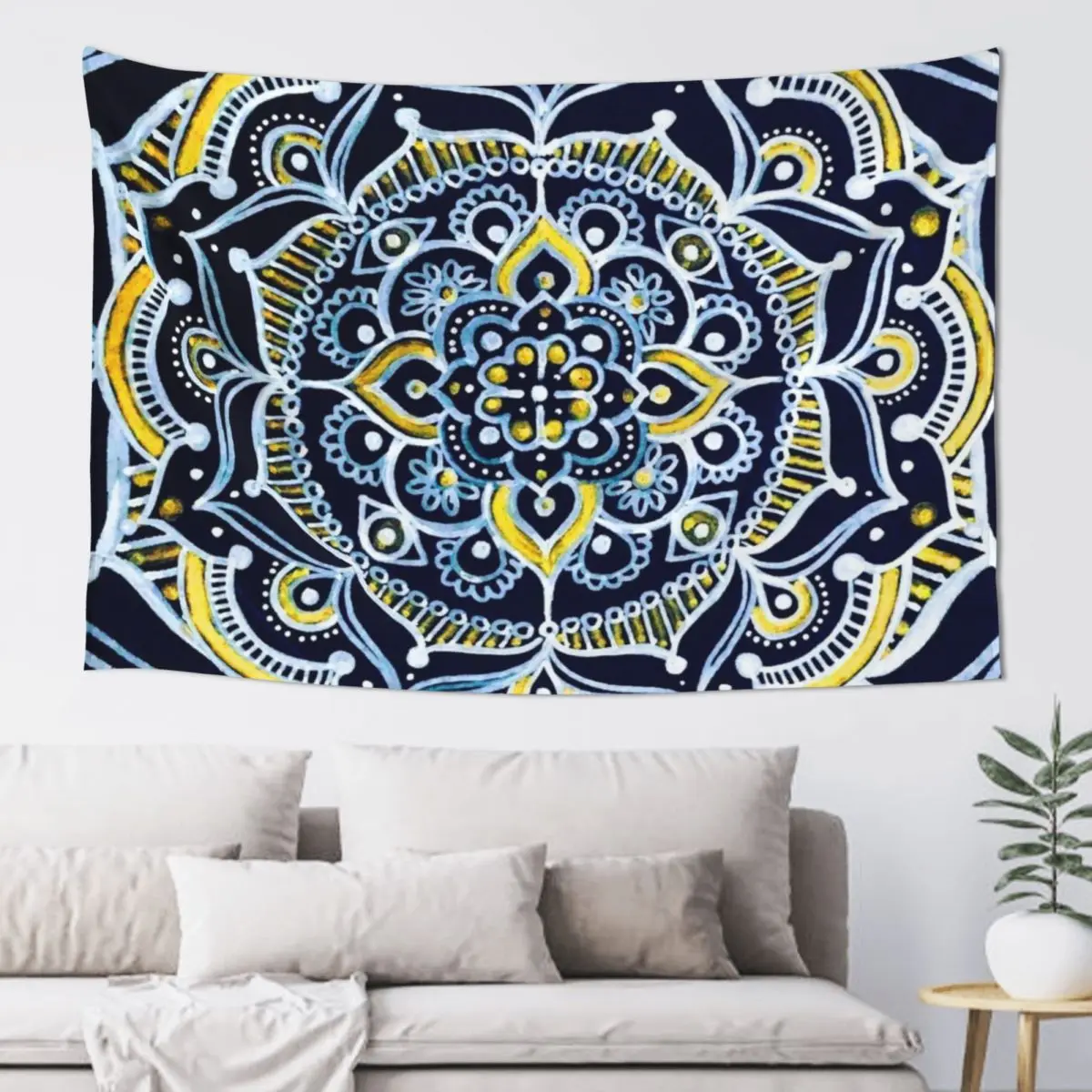 

Bohemian Mandala Hippie Festival Spiritual Boho Tapestry Art Mural Room Decore Aesthetic Tapestry