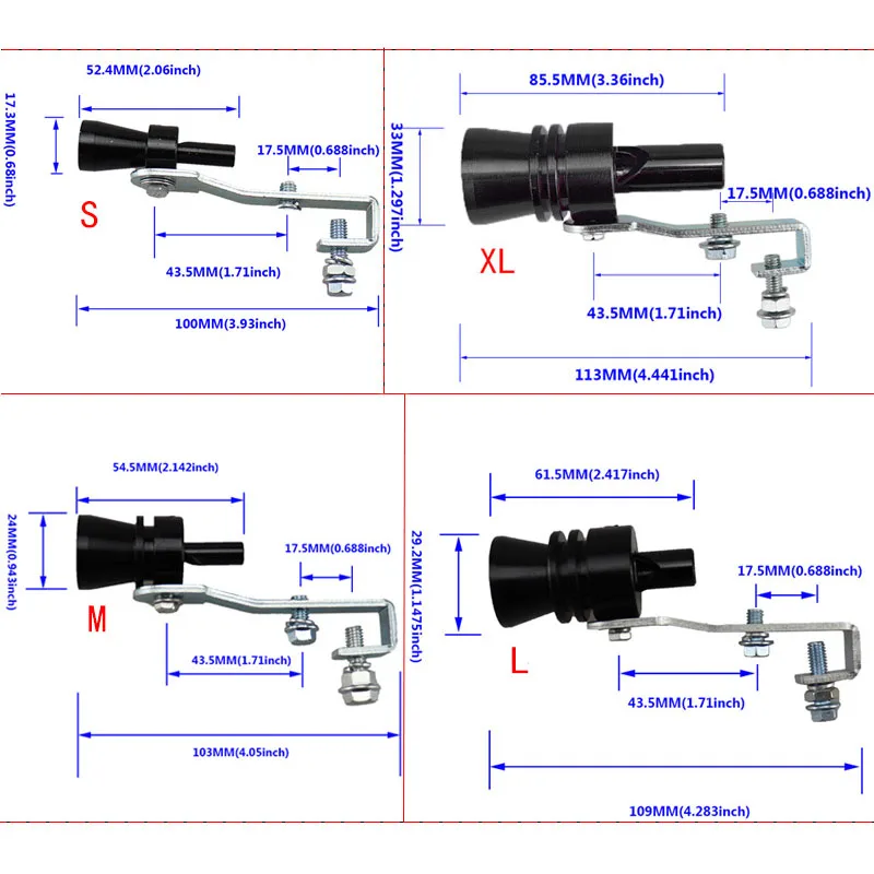 car modified motorcycle exhaust pipe sounder sounder modified turbo whistle universal tail whistle accessories Mufflers