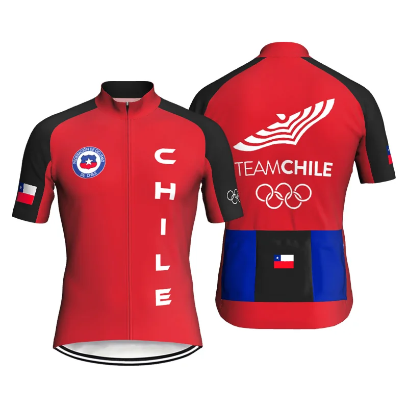 Chile Bike Jacket Short Sleeve Wear Road Jersey Cycling Shirt Bicycle Clothes Motocross Mx Downhill Summer Bikestyle Sport Tops