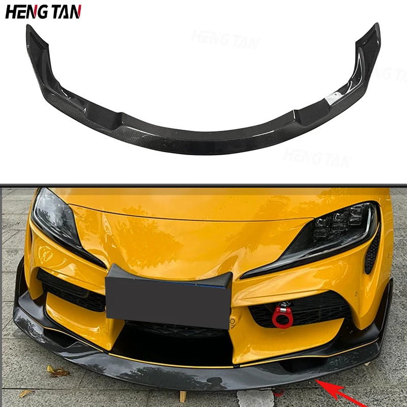 

Carbon Fiber For Toyota Supra A90 A91 Car Front Bumper Splitter Front Lip Chin Spoiler Diffuser Parts A style Upgrade Body kit