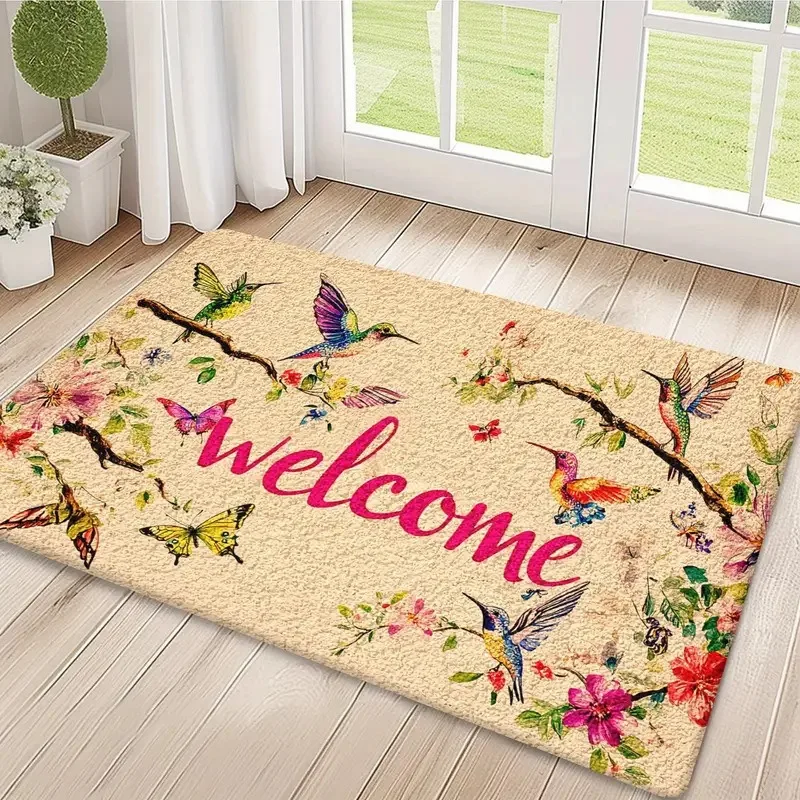 ترحيب مرحبا المنزل نمط ممسحة ديكور المنزل Rugbedroom غرفة المعيشة مدخل السجاد المطبخ الباب الأمامي نونسليب منطقة القدم الحصير