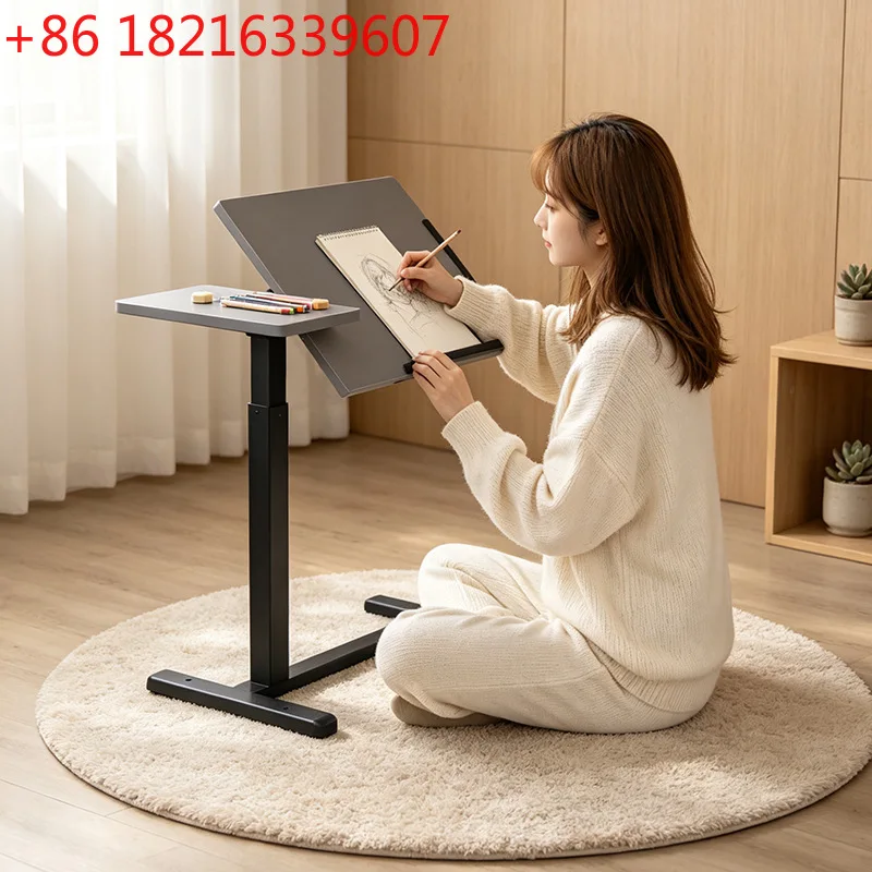 YAO removable lifting side table for pneumatic lifting table home office computer