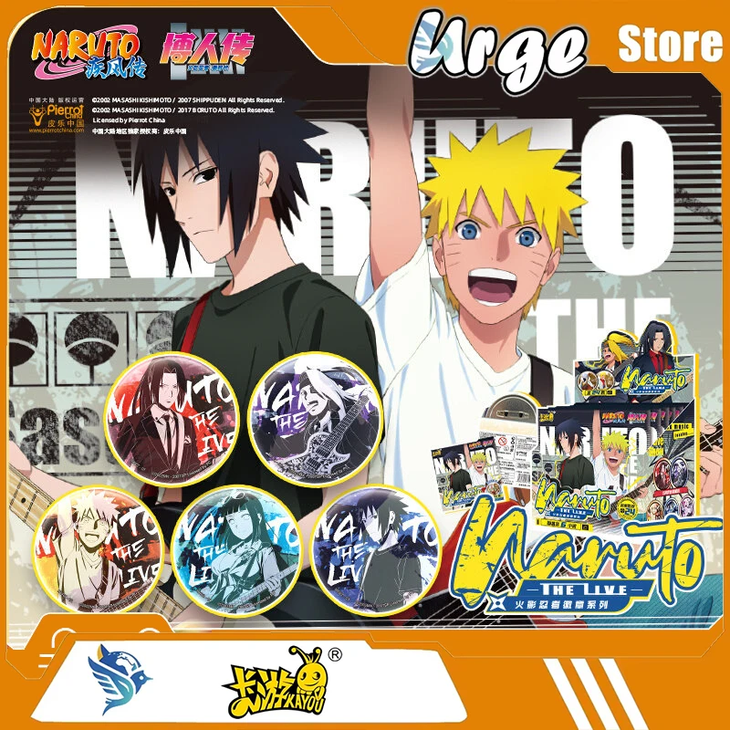 Kayou Naruto Standard Series Tin Badge Blind Box Full Box - Official Licensed Anime Collectible Pin Button Badge - Can Badge Set