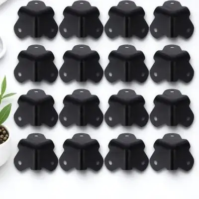 

16pcs Speaker Corner Protector Black Durable Cabinet Guard For Speaker Box Amplifier Anti-Collision Bumper Furniture Edge