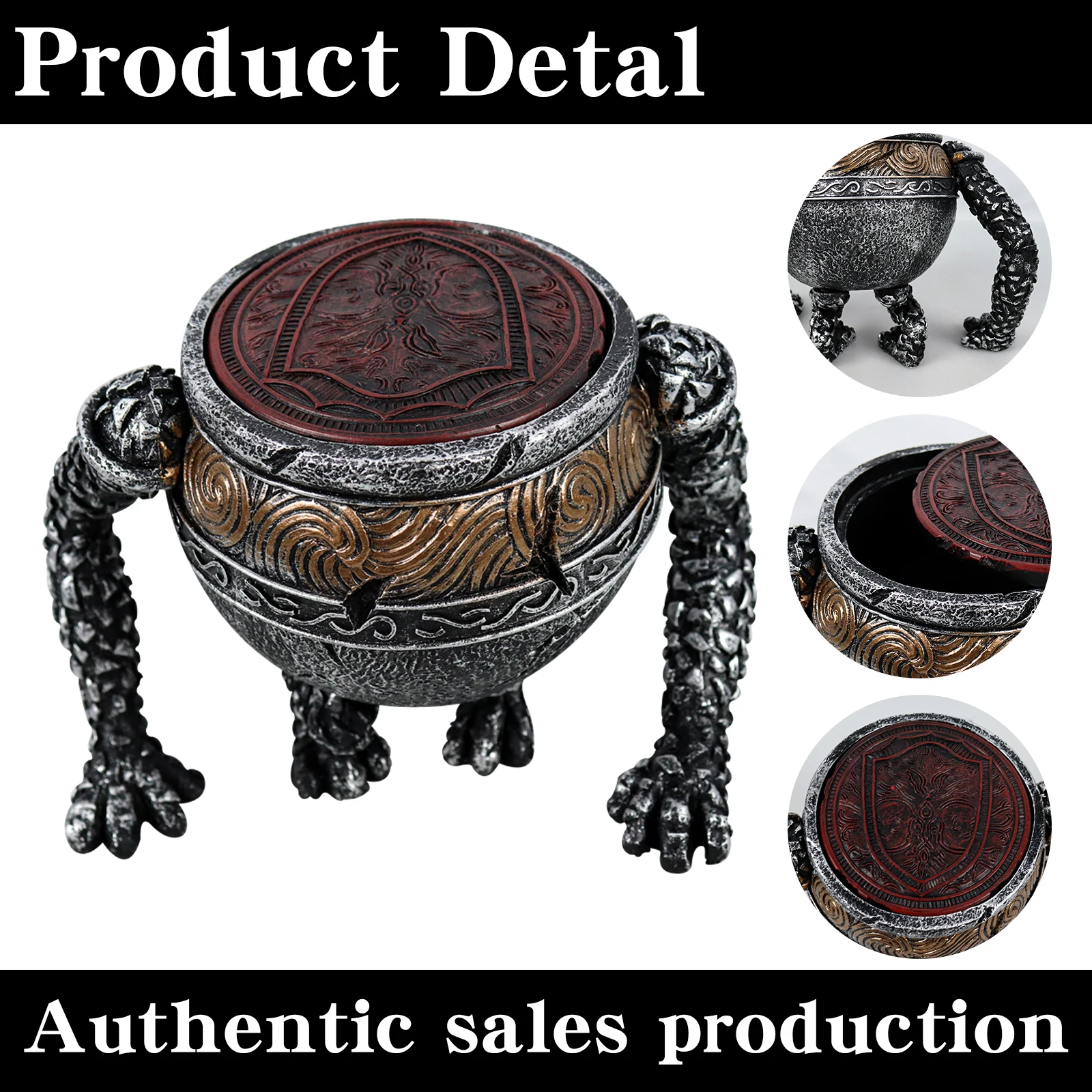 وعاء الصبي التماثيل ميرش الشكل 5 اللون تغيير Led أضواء Elden مصباح التماثيل الراتنج الدائري لجميع القديسين مجموعات ديكور المنزل