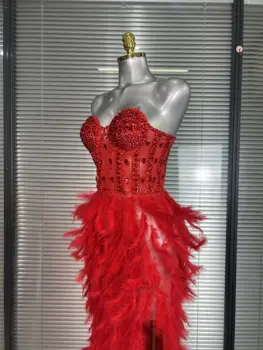 10 best sales vestito rosso nero - №7