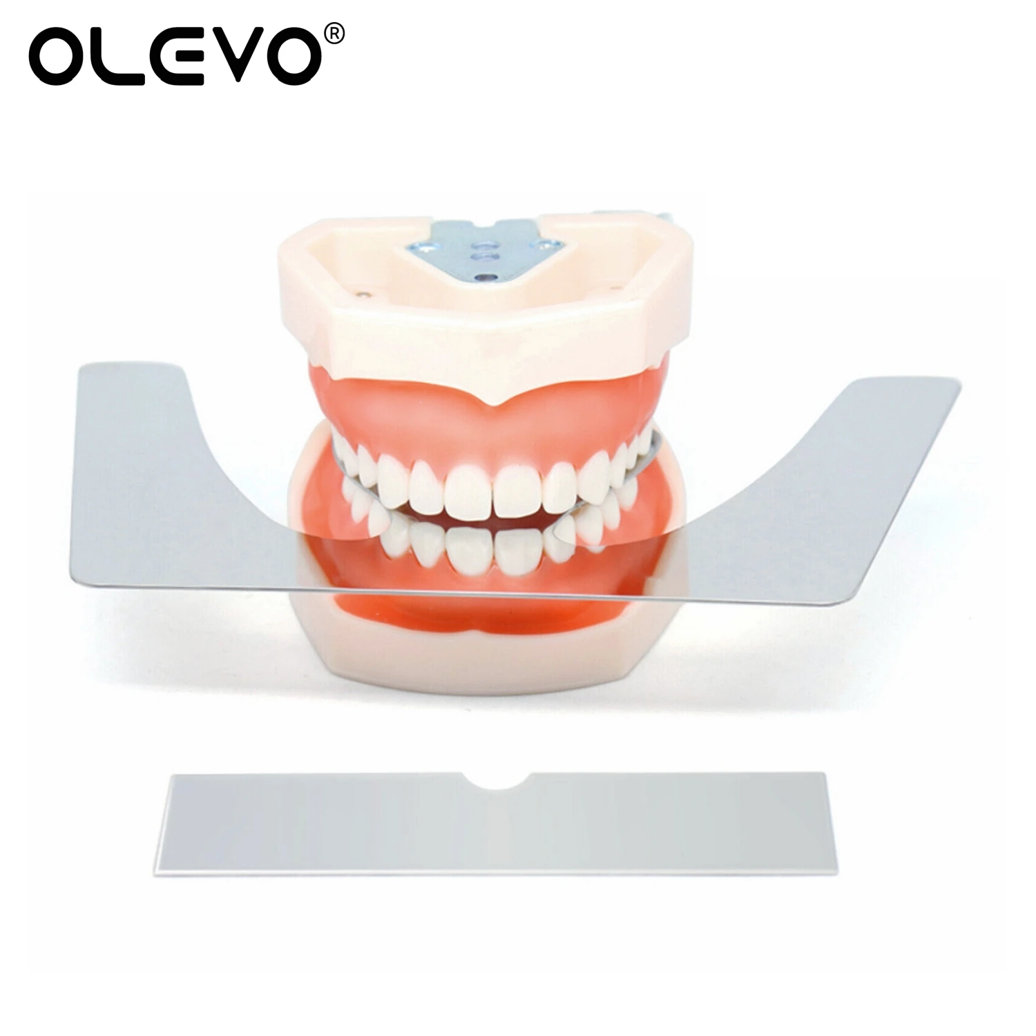 Mandíbula de fundição maxilar oclusal ortodôntica dentária, placa plana de raposa 2d/3d autoclavável, ferramentas tridimensionais para dentadura completa