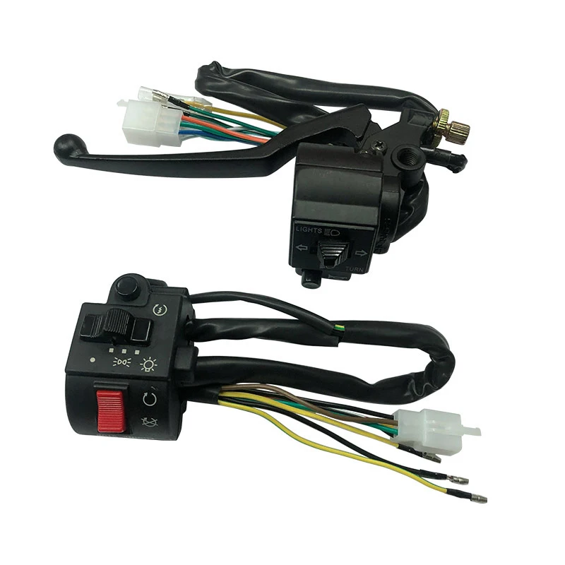 

Motorcycle Handle Switches for SUZUKI HAOJUE HAOJIN Lifan Skygo GN125 HS125 HJ125 Left/Right Signal Controller Dimmer Switch