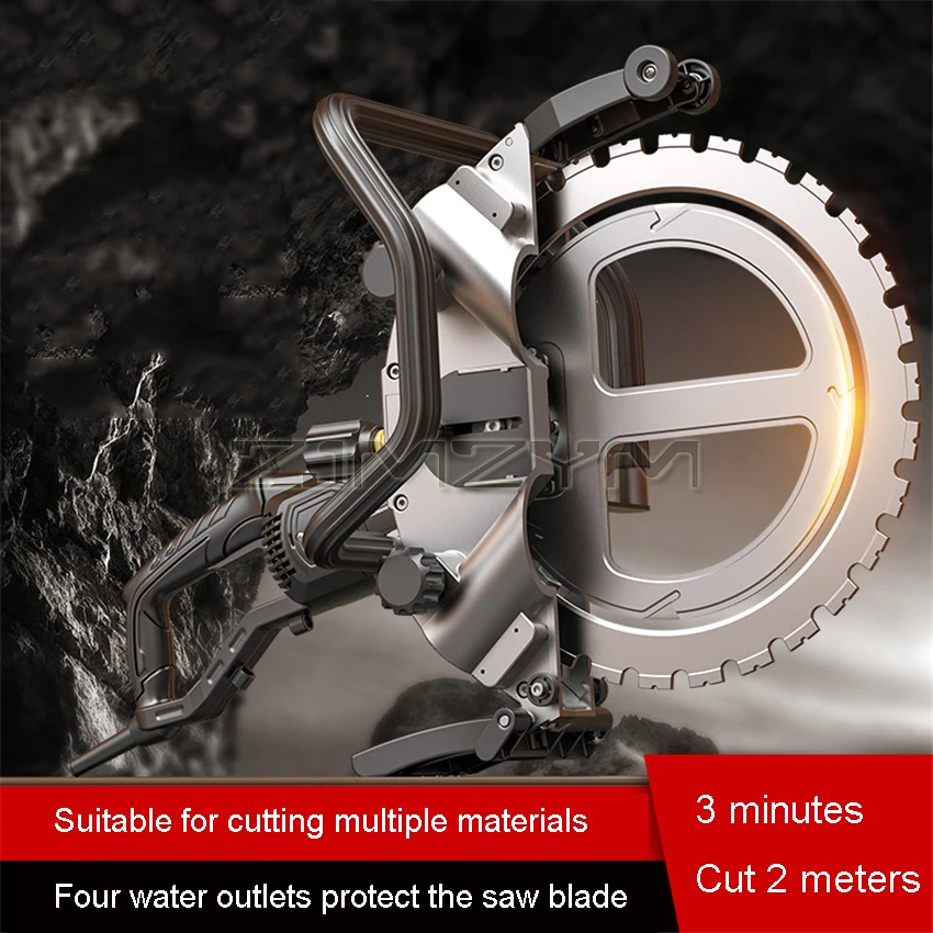 5200W 290mm Diamond Ring Saw Electric Concrete Wall Road Cutter 220V 50Hz 2900r/min High Power Cutting Machine