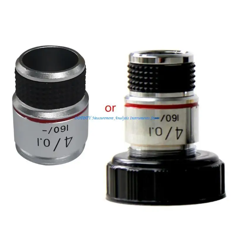 367D Upgraded 4X 10X 40X 100X Achromatic Objective Lens for Biological Microscope