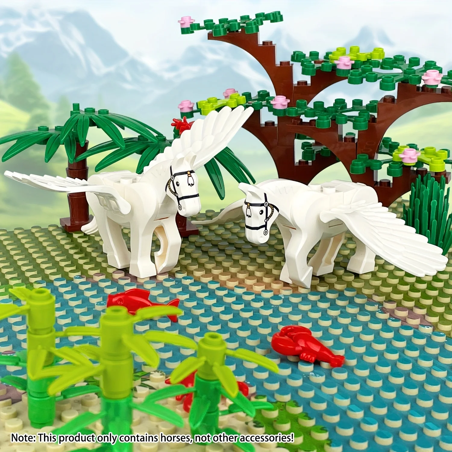 2 بيغاسوس بيغاسوس، بيغاسوس، قم ببناء مجموعة مكعبات المعركة الملحمية الخاصة بك، مجموعات كتلة مروحة فيلم الرسوم المتحركة، هدايا العيد