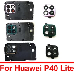 Rear Back Camera Lens Glass on Mainboard For Huawei P40 Lite 4G Camera Cover with Glass Lens For Huawei P40lite 4G Frame Holder