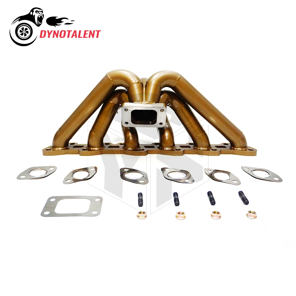 DYN RACING Керамическое покрытие SS304 Паровая труба толщиной 3 мм Верхнее крепление Турбоколлектор T3 44 мм Vband WG 240sx S13 S14 R31 R32 RB20DET