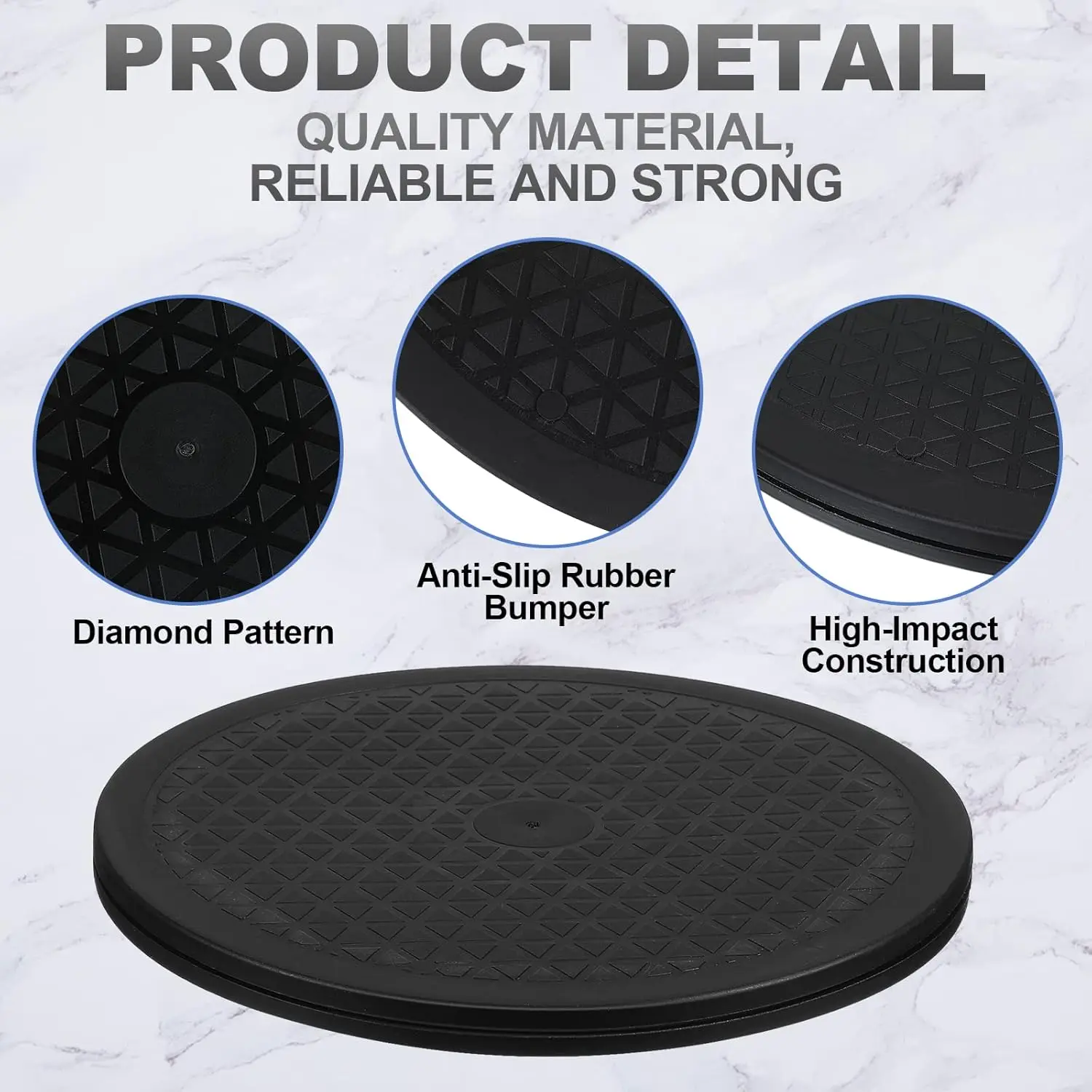 

8 Pcs Lazy Susan Turntable Organizer 10 Inch 12 Inch Lazy Susan Turntable Heavy Duty Rotating Swivel Stand With Steel Ball