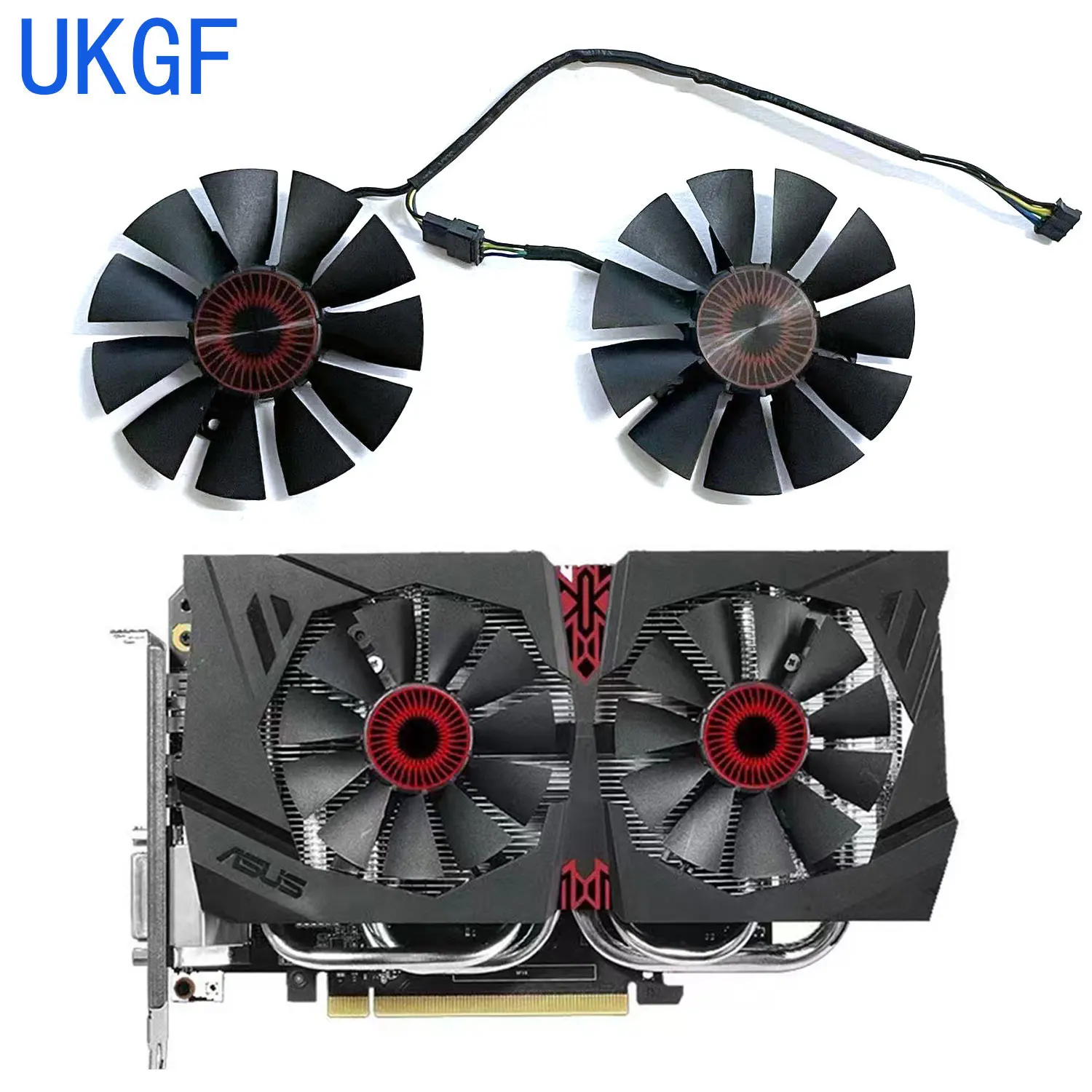 

Brand new FD7010H12S T128010BH 75MM 4PIN GTX1060 GPU fan for ASUS STRIX GTX1060 GTX960 GTX950 GTX 950 960 1060 graphics card