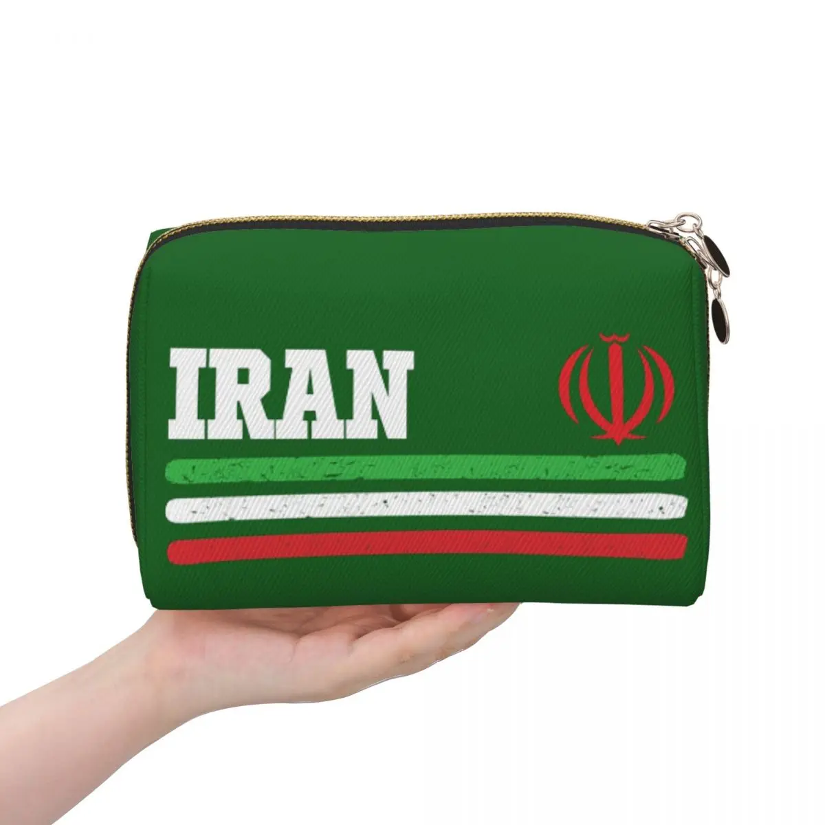 

Флаг Ирана, иранский женский косметичка, дорожный органайзер для макияжа, сумка для хранения туалетных принадлежностей, Dopp Kit Box