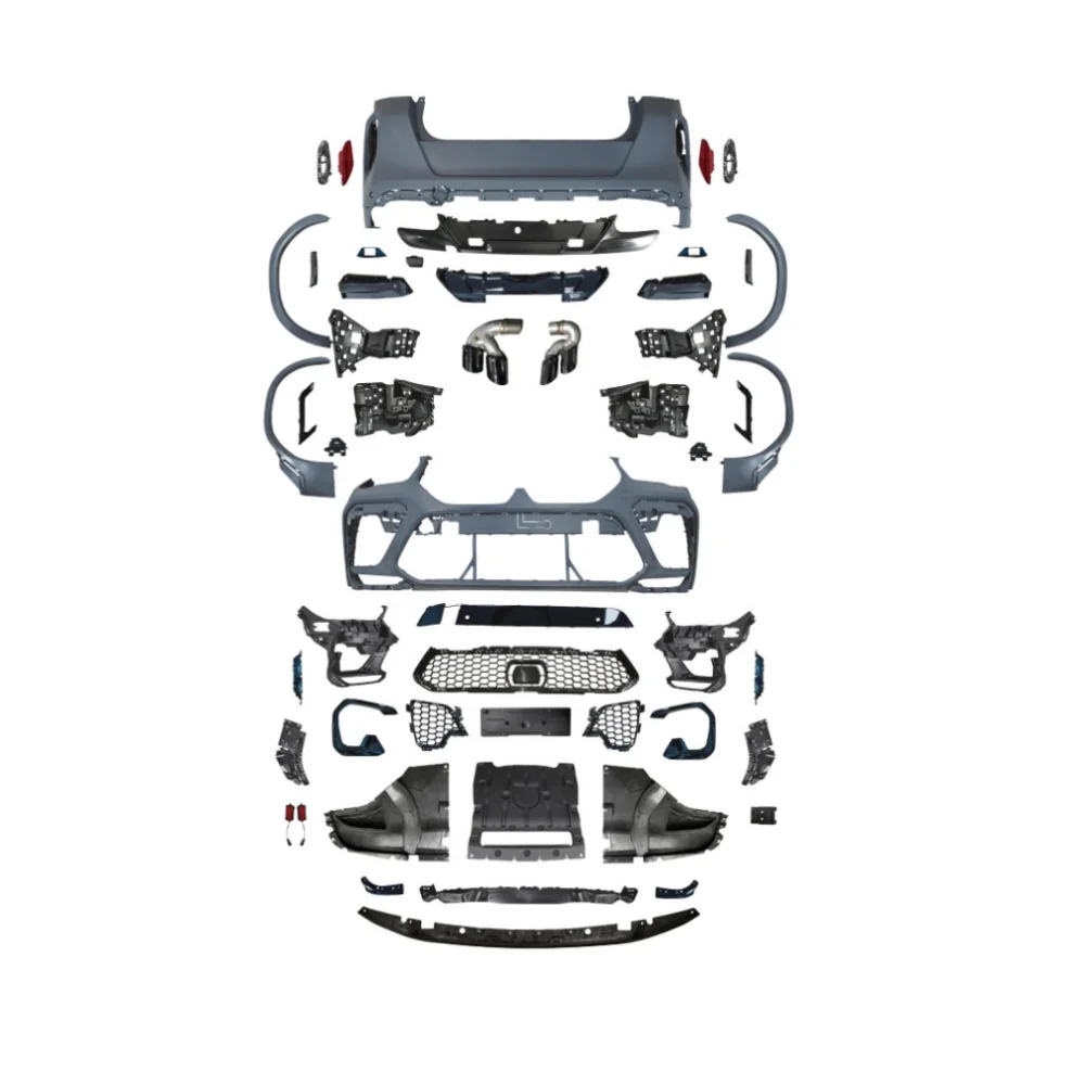 

19-22 for X6G06 Upgrade X6M Car Kits Front Rear Car Bumpers 4 Exhaust Pipes Double Line Grille Modification Body Kits