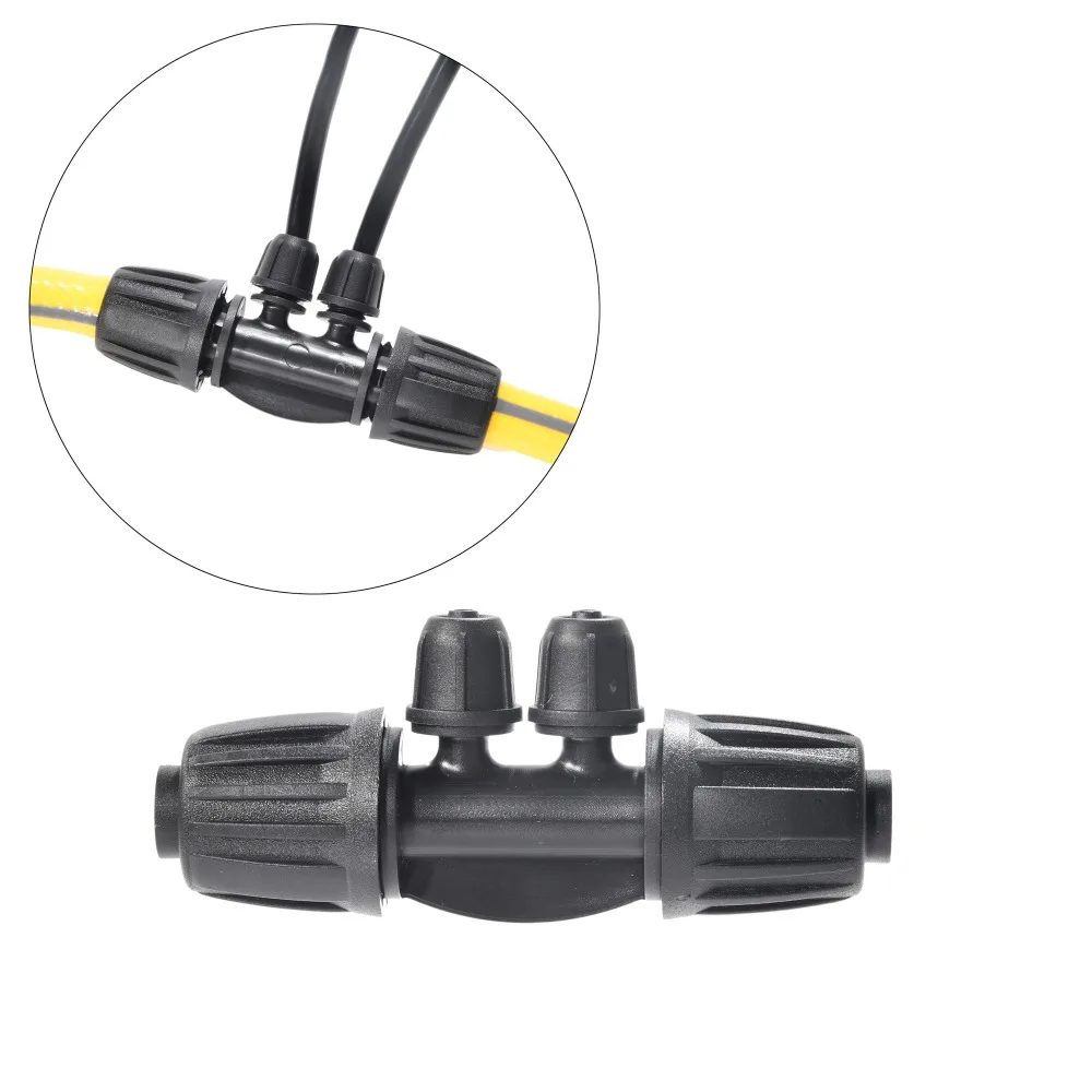 

5 шт. колья для капельного орошения и крестовые соединители от 1/2 до 1/4 дюйма, адаптер для шланга для полиэтиленовой трубы 16 мм, трубки 4/7 мм, орошение сада