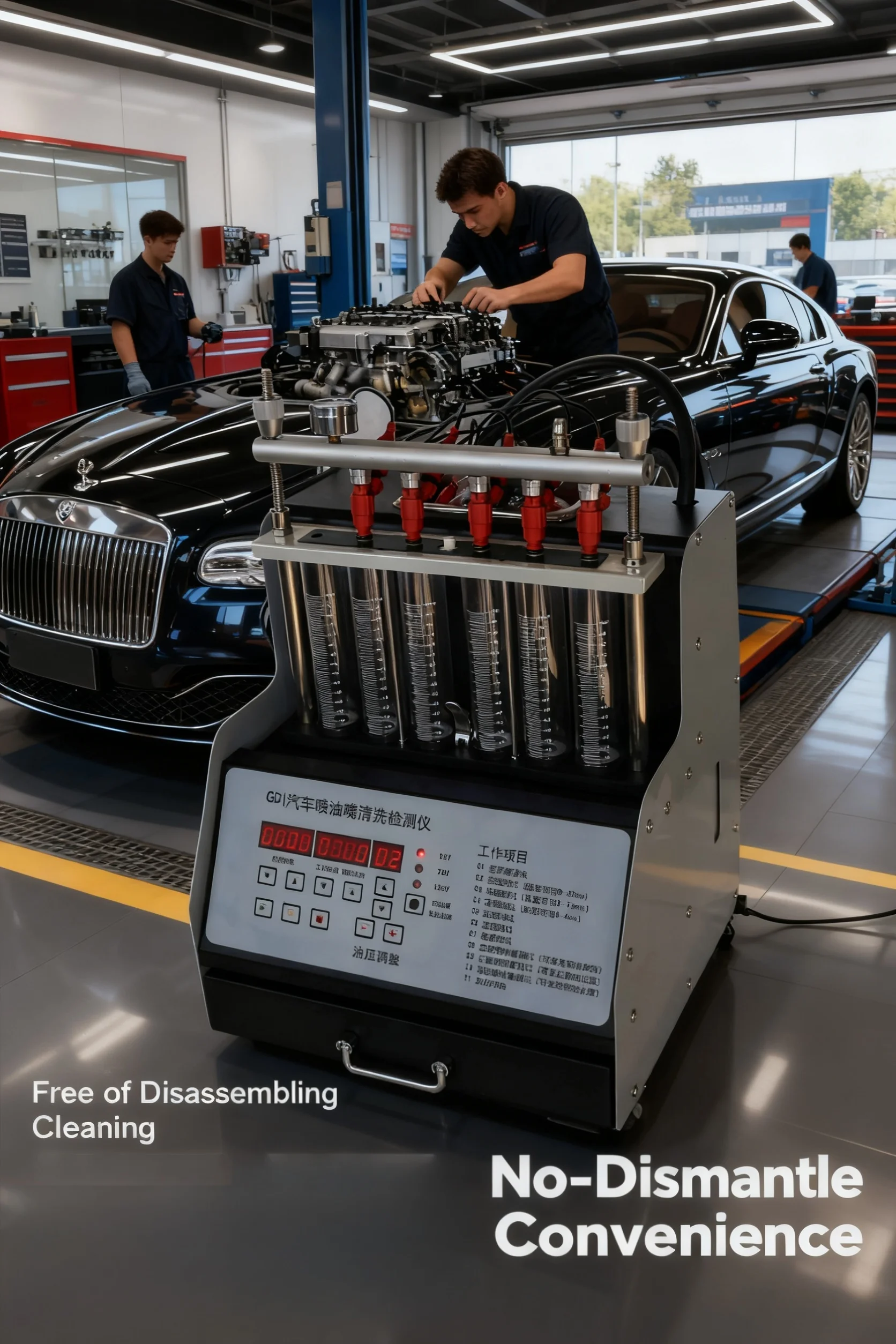 

Super GDI 6-цилиндровая машина для очистки ультразвуковых форсунок, тестер бензиновых форсунок и очиститель, оборудование для ухода за автомобилем