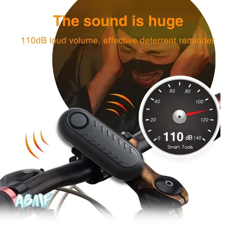 

ABMF-Bicycle Alarm Vibration Sensor Electric Motorcycle Scooter Bike Security Protection Anti Theft Alarms
