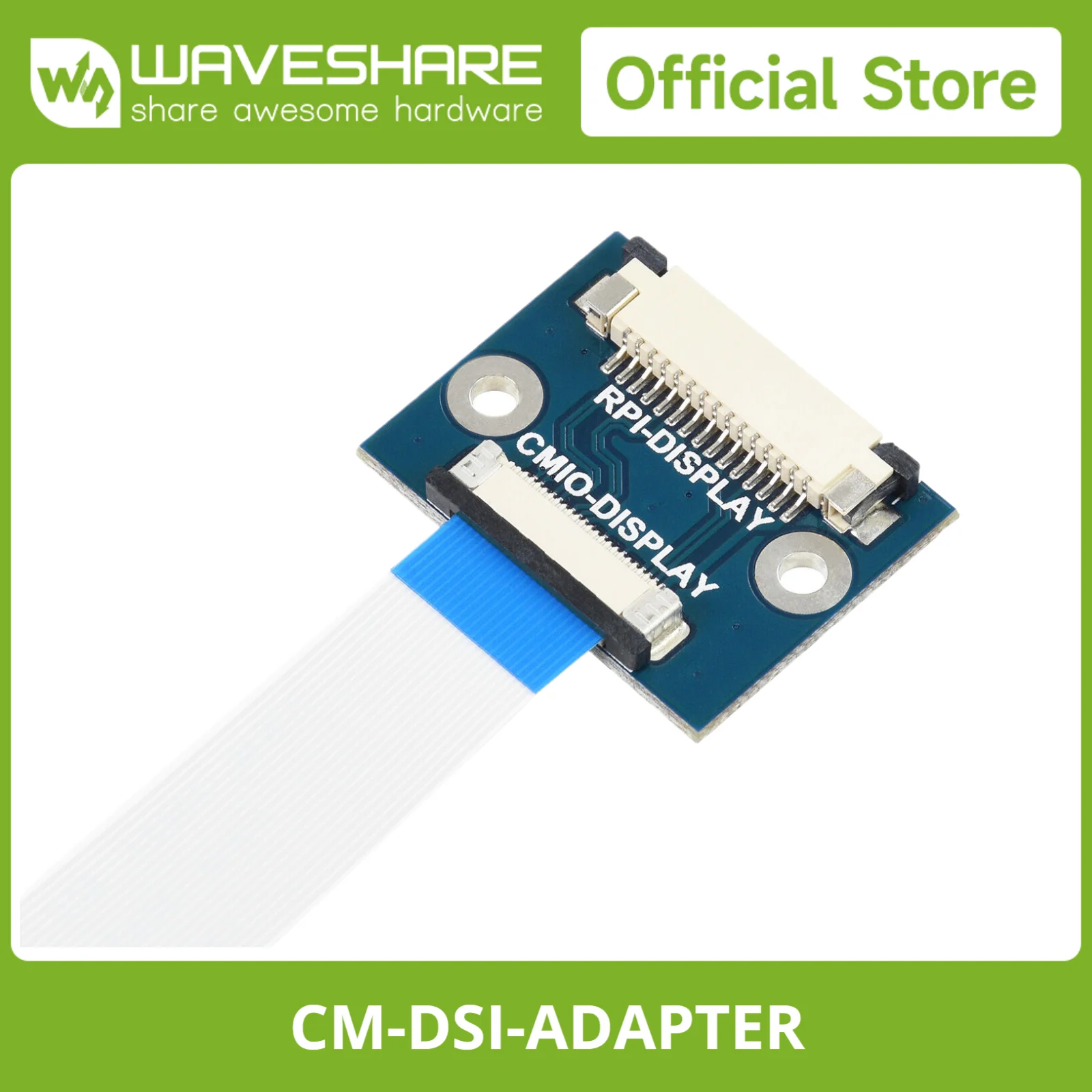 

Вычислительный модуль Waveshare, адаптер дисплея DSI, 22-15 контактов, что позволяет вычислительному модулю использовать 15-контактный дисплей DSI s