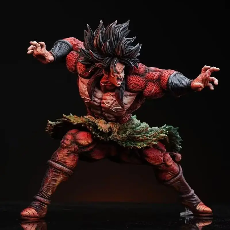 

28cm Dragon Ball Broli Super Saiyan Handmade Animation Character Model Statue Collectible Desktop Decoration Action Figure Gift