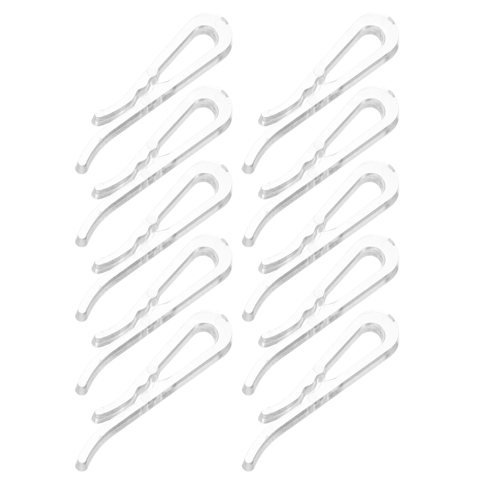 Clips transparents en plastique, 100 pièces, épingles en tissu léger sans endommager pour sécher les chaussettes, serviettes, foulards, accessoires pour vêtements