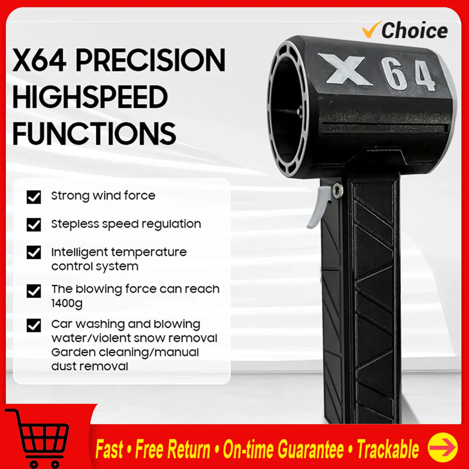 Plumero eléctrico con enchufe estadounidense, 100 a 240V, desbloqueo de llave, soplador seco, Motor sin escobillas, velocidad ajustable continua para coche