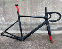 V4RS carbon road bike frame with silver logo bicycle frame, frame, fork, release stem, headset, clam red, black, gray, new style