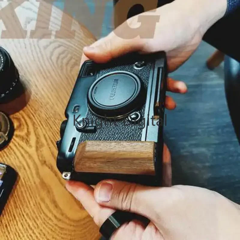 후지 필름 후지 X-Pro3 XPRO3 Arca-스위스 RRS 용 퀵 릴리스 L 플레이트/브래킷 홀더 핸드 나무 그립 L 자형