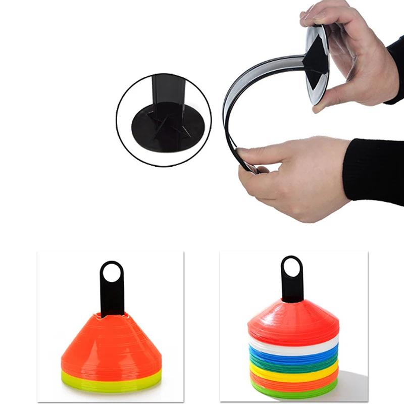 حامل مخاريط تدريب كرة القدم، حامل علامة رياضية، قرص بلاستيكي، رف تخزين، رفوف تسجيل، حامل حاجز، أسود #1