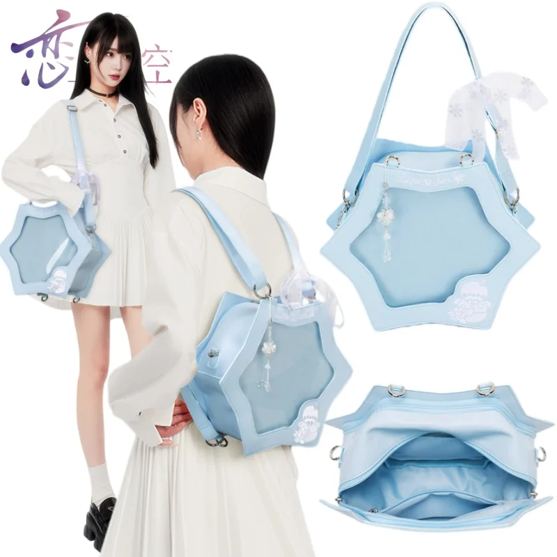 

Сумка на плечо Love and Deepspace с героями мультфильмов Zayne Itabag, товары в стиле аниме, праздничный подарок, сделай сам, культура боли, полупрозрачный дисплей