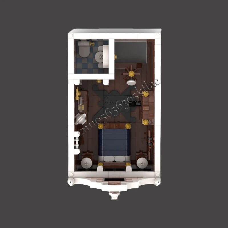 7296 PCS Street Scene Modern Colonial Goods Store Old Bakery MOC Customize Modular Building Block DIY Boys Holiday Toy Gifts