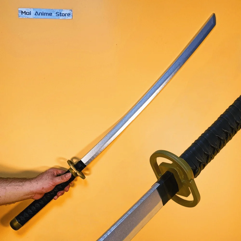 40인치 이치마루 진 카타나 실제 크기 카타나 사무라이 검 애니메이션 블리치 코스프레 소품 검 닌자 나이프 블레이드 무딘 칼 장난감 선물