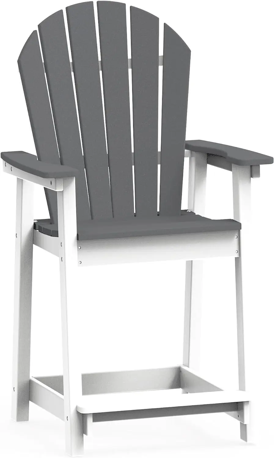 

Patio Bar Stool Chair with High Back, 400lbs, Widened Arms