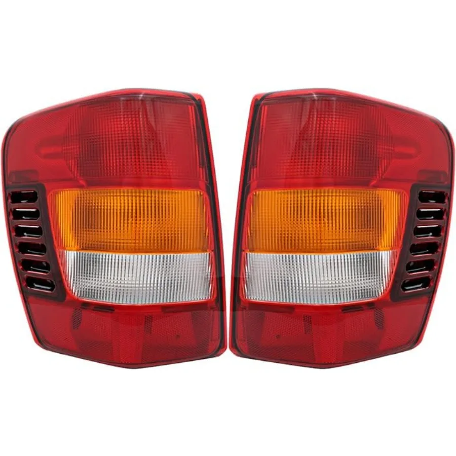 

For Jeep Grand Cherokee Tail Lights Lamps Set 2001 2002 2003 2004 Driver and Passenger Side LED Replacement Lights for Enhanced