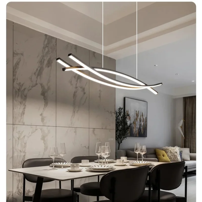 

Modern Simplicity LED Chandelier for Living Dining Room Coffee Tables Kitchen Bedroom Pendant Lights Home Decor Light Fixture