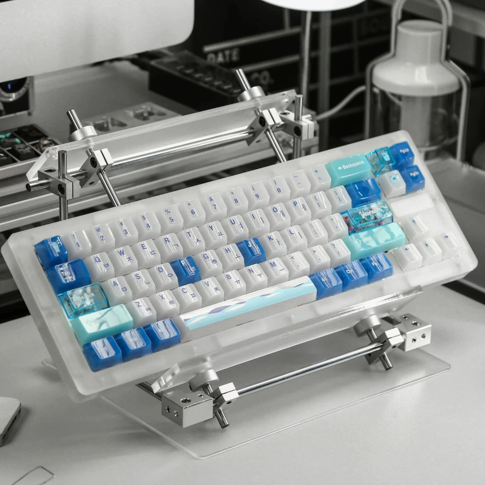 The Ocean Theme Keycaps Set PC Cherry Profile Custom Original Handmade UV Printing Keycaps for Mechanical Keyboard Accessories