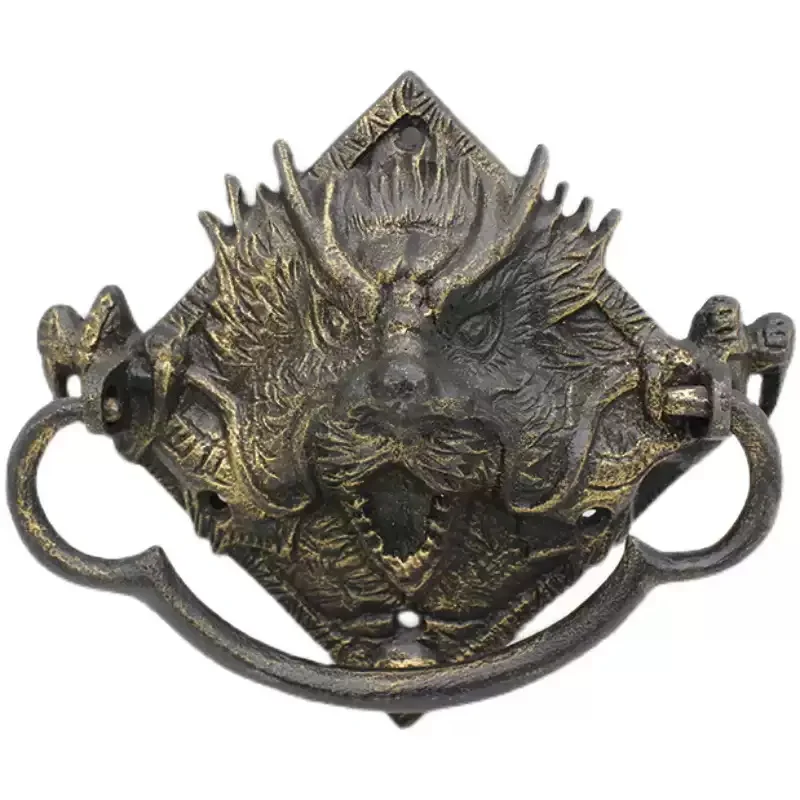 

Cast Iron Dragon Claw Door Ring Home Vintage Wall Hanging Wall Decoration Garden Courtyard Craft Handle Door Knocker