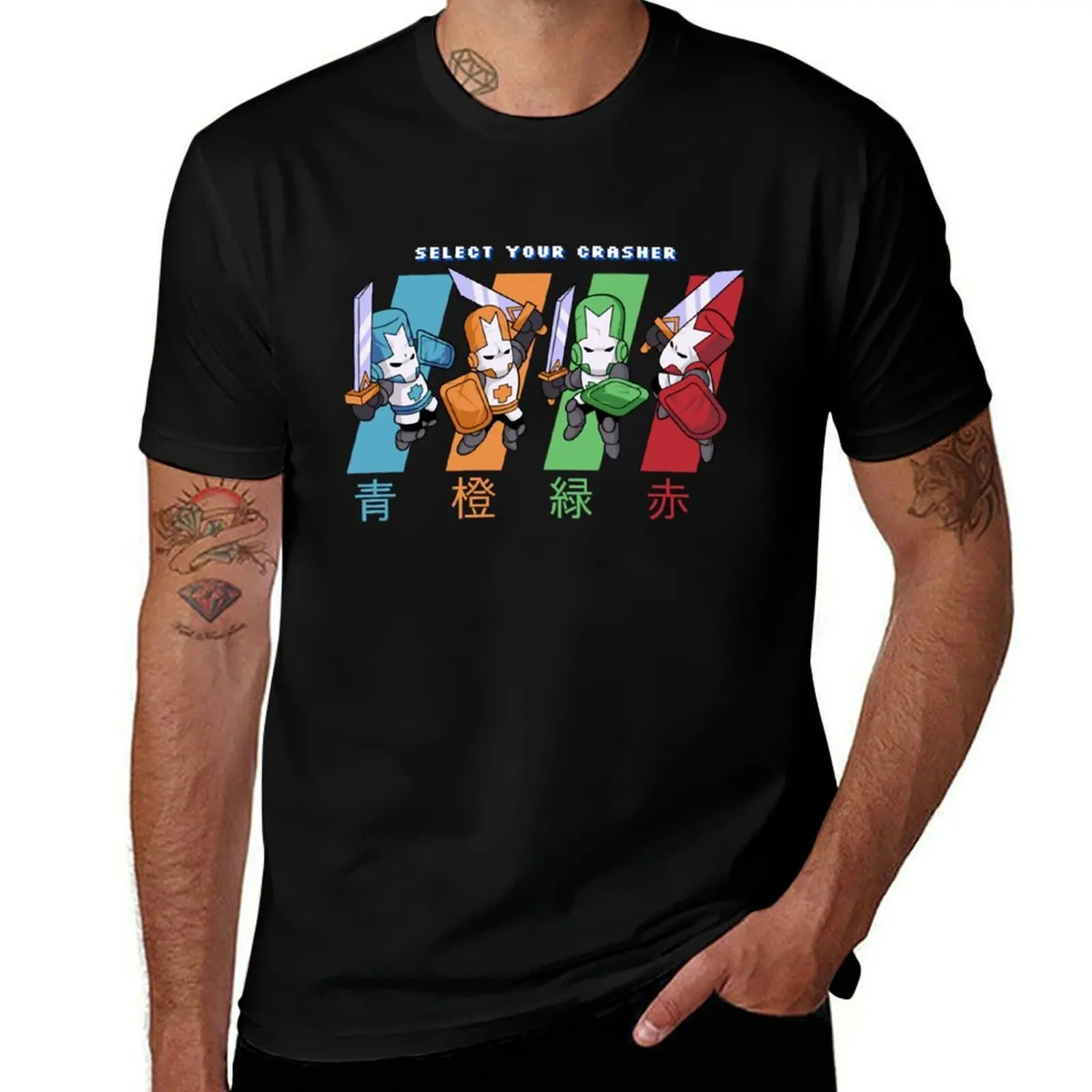 

Castle Crashers T-ShirtCrashers in Time T-Shirt Novelty Graphic Tee Shirt