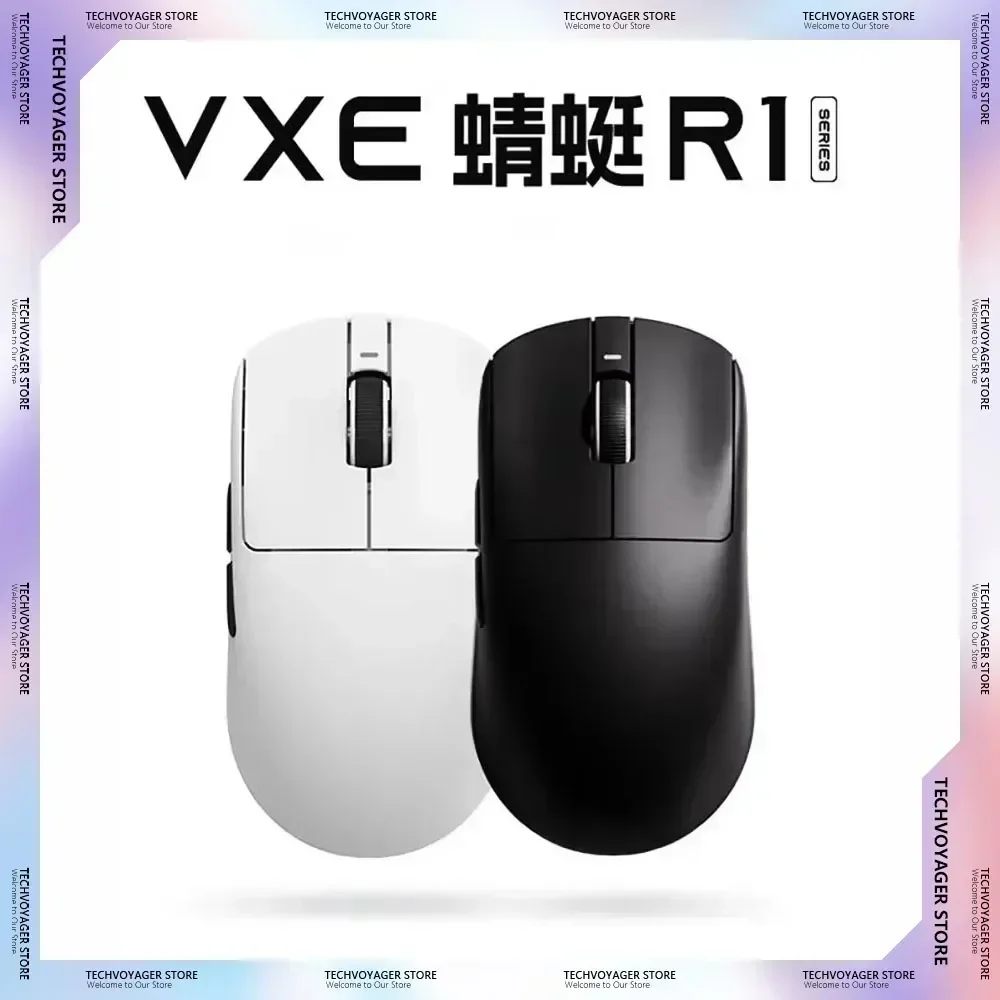 Vgn Vxe Dragonfly R1 Mouse R1 Se Pro Max  Paw3395 Lightweight Pc Gaming Accessories Custom Mouse Wireless Bluetooth  Gaming Mice