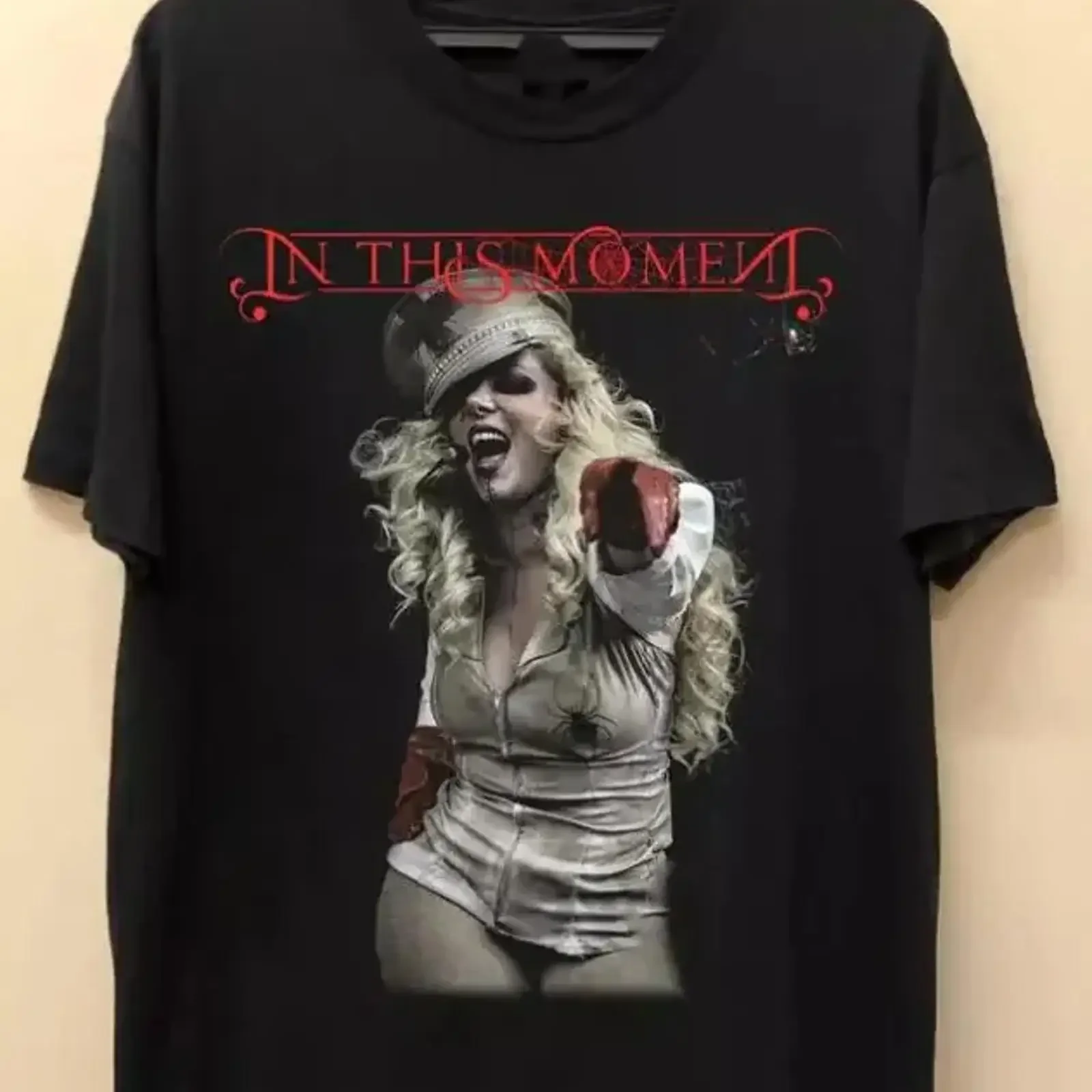 

Футболка In This Moment Band For Fan, размер S 5XL, винтажная, растянутая, слегка топа, повседневная одежда, удобная, мягкая, винтажная