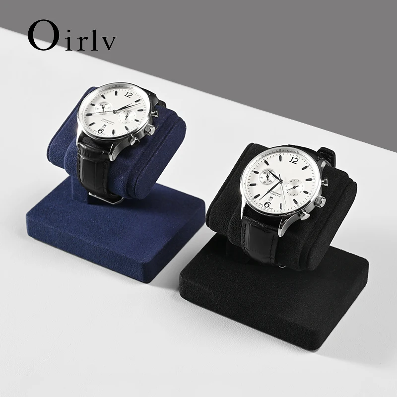 

Oirlv Wrist Watch Display Stand Microfiber Watch Storage Rack Necklace Bracelet Organizer Rack Bangle Watch Holder Showcase Rack
