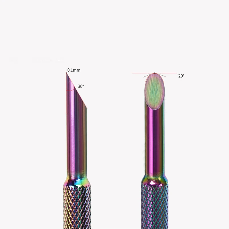 Double Head Cuticle Pusher Stainless Steel Horseshoe Removel Dead Skin Bevel Sanding Replacement Sandpaper Files Manicure Tools