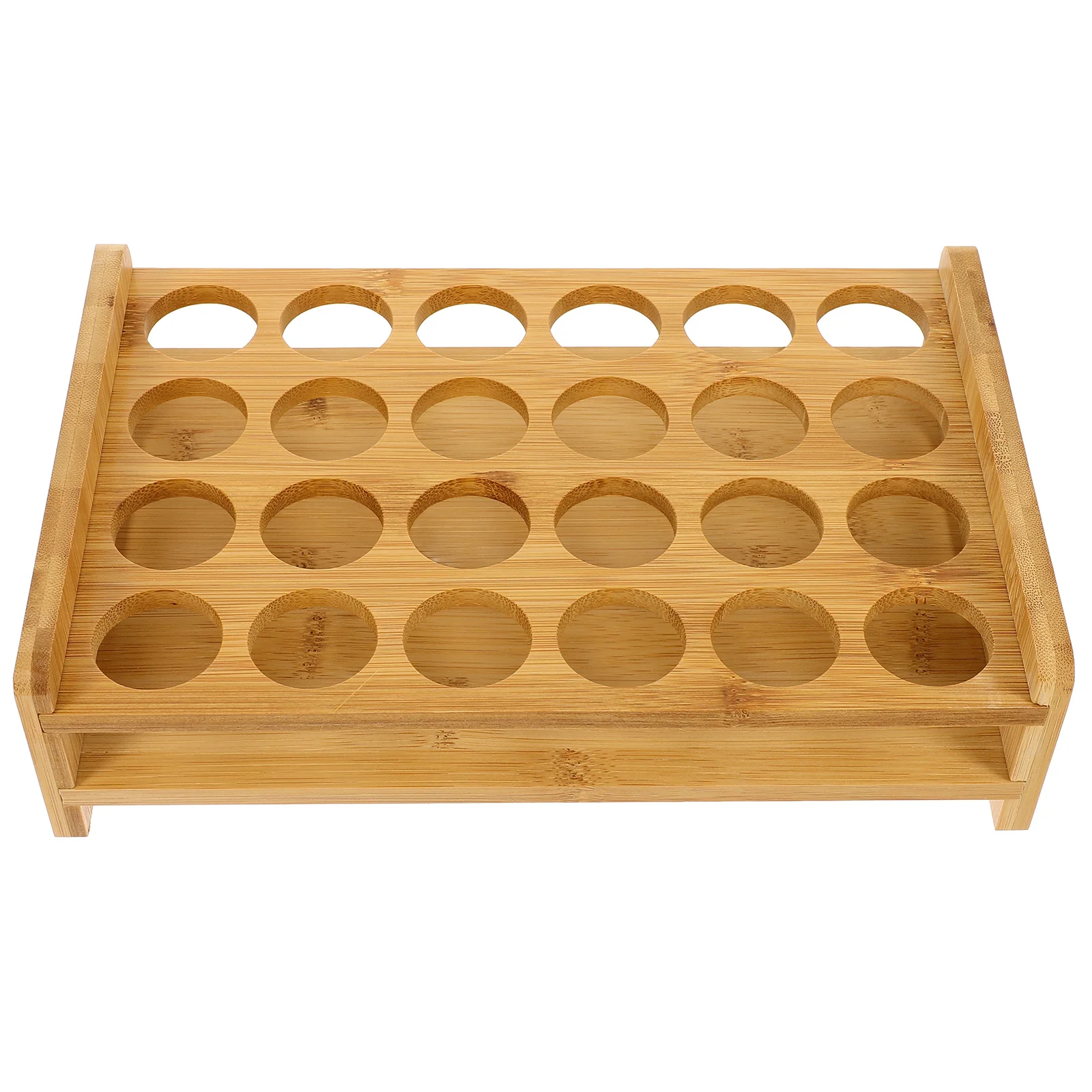 Glass Rack Cup Holder Shot Glasses Organizer Whiskey Storage Serving Tray Cups Wood