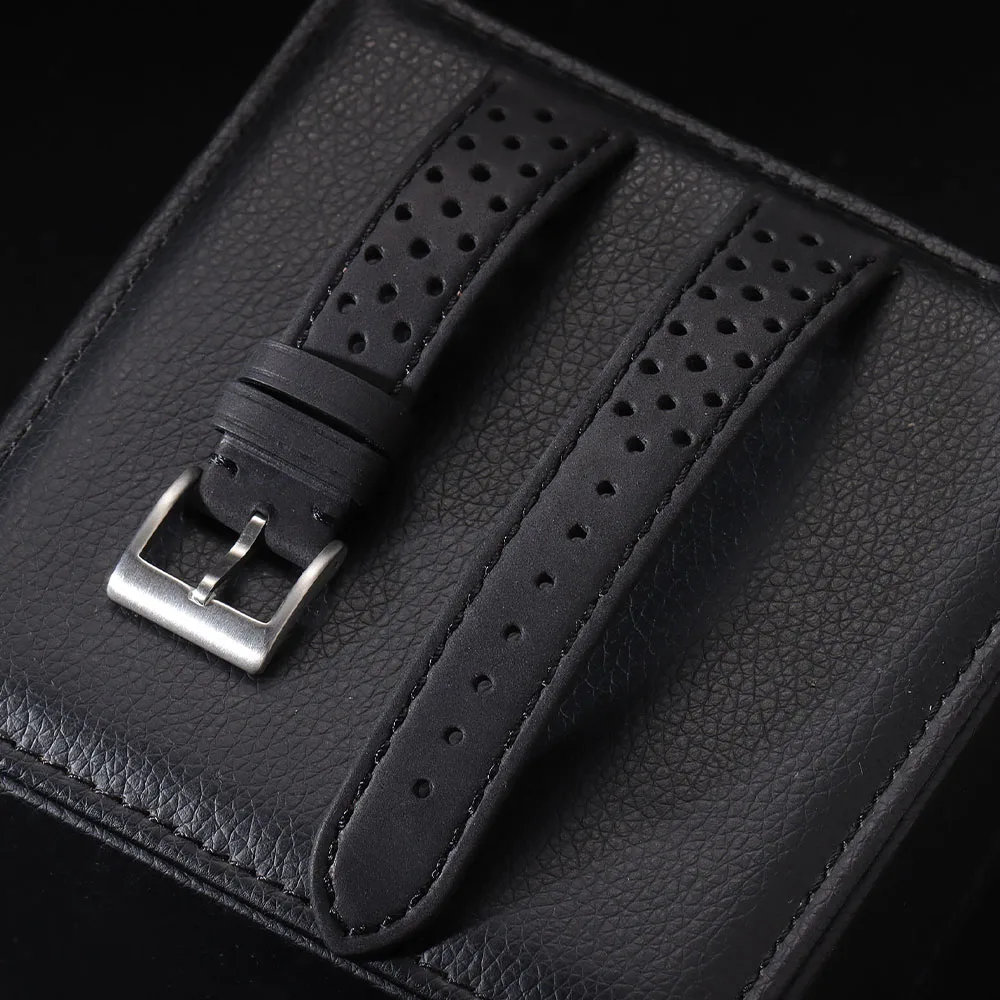 Echtes Rindslederarmband 18 mm 20 mm 22 mm Universalarmband für Samsung Galaxy Watch 6 5 4 Weiches, atmungsaktives Retro-Armband